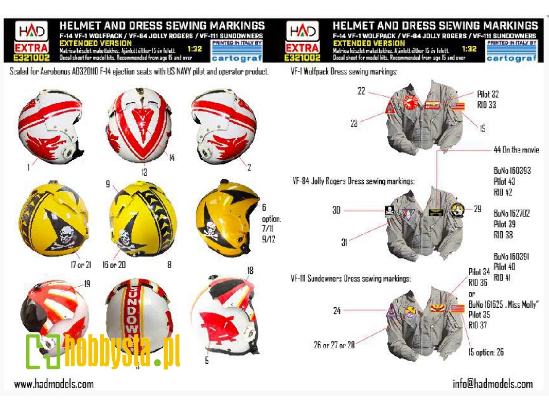 F-14 Helmets And Military Dress Sewing For F-14 (Vf-111, Vf-41,vf-1) - zdjęcie 1 F-14 Helmets And Military Dress Sewing For F-14 (Vf-111, Vf-41,vf-1) - zdjęcie 1