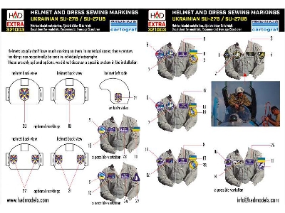 Ukrainian Helmets And Sewing Patches For Su-27b/Ub - zdjęcie 1
