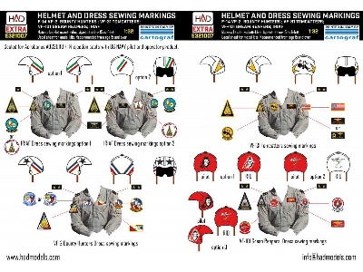 F-14a/D Helmet And Dress Sewing Markings Vf-2 Vf-101 Vf-31 Decal Sheet - zdjęcie 1