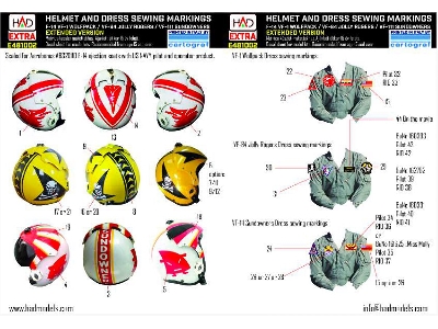 F-14 Helmets And Military Dress Sewing For F-14 (Vf-111, Vf-41,vf-1) - zdjęcie 1