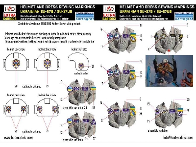 Ukrainian Helmets And Sewing Patches For Su-27b/Ub - zdjęcie 1
