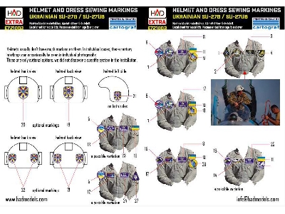 Ukrainian Helmets And Sewing Patches For Su-27b/Ub - zdjęcie 1