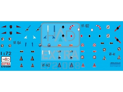 F-14a/D Helmet And Dress Sewing Markings Vf-143 Vf-213 Vf-41 Decal Sheet - zdjęcie 2