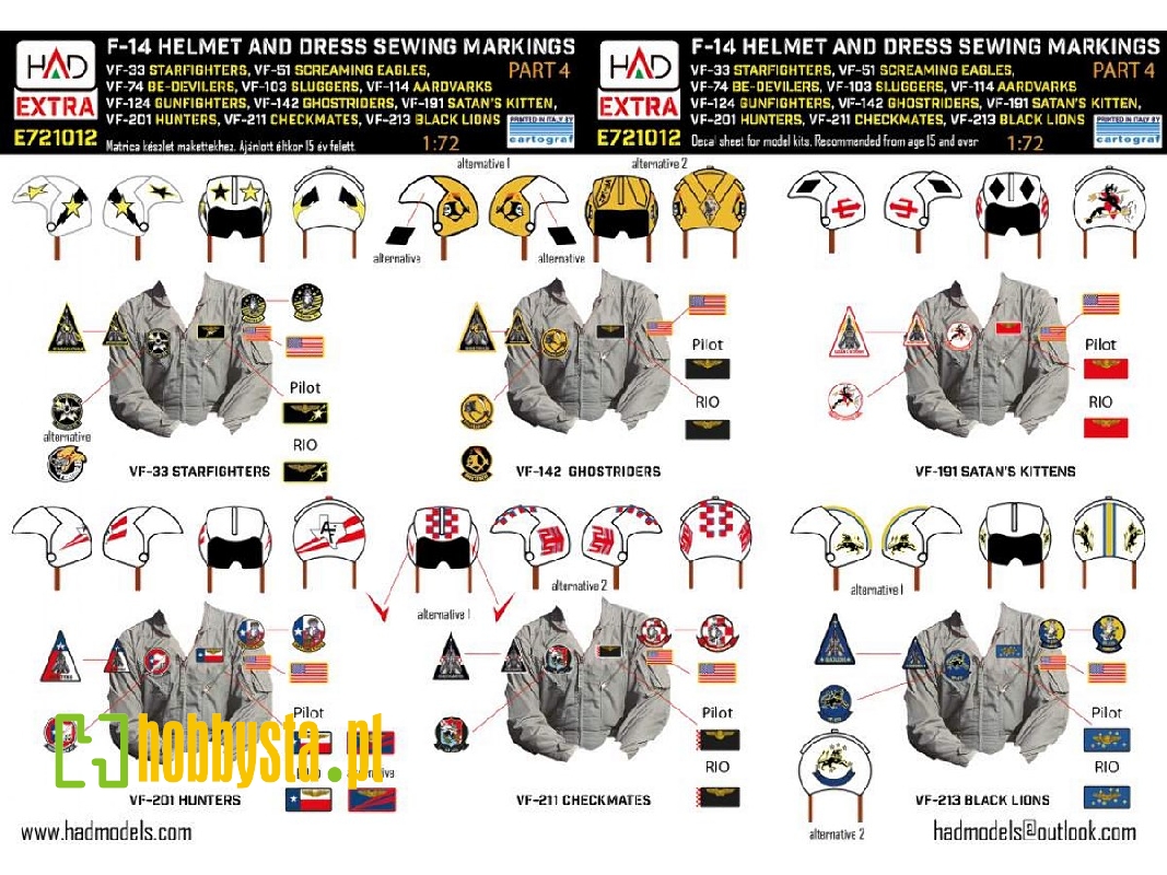 Grumman F-14 Tomcat - Patches And Helmet Markings Part 4 - zdjęcie 1