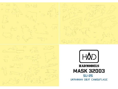 Ukrainian Su-25 Digital Camouflage Painting Mask (For Trumpeter) - zdjęcie 4