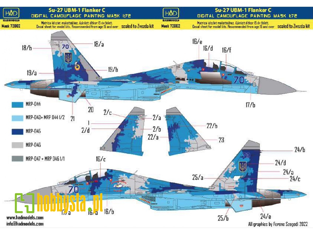 Su-27 Ub Digital Camouflage - zdjęcie 1 Su-27 Ub Digital Camouflage - zdjęcie 1