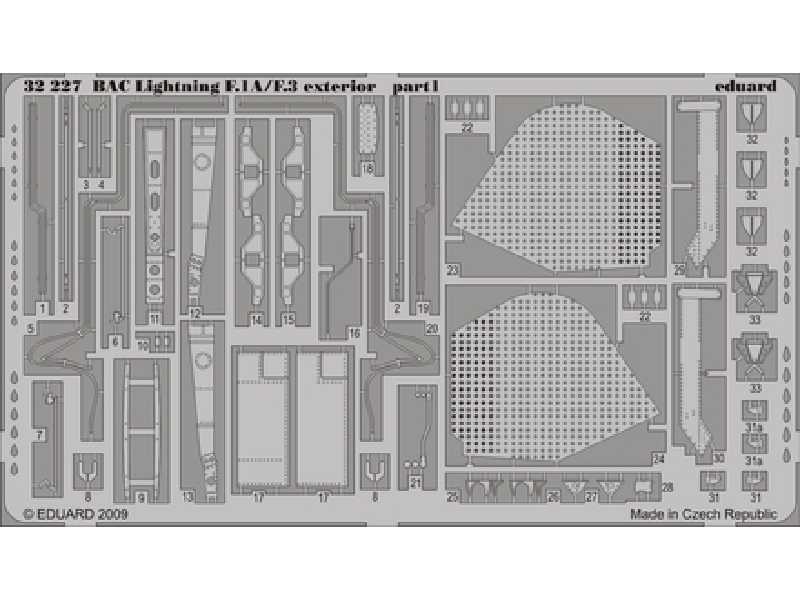 BAC Lightning F.1A/ F.3 exterior 1/32 - Trumpeter - blaszki - zdjęcie 1 BAC Lightning F.1A/ F.3 exterior 1/32 - Trumpeter - blaszki - zdjęcie 1