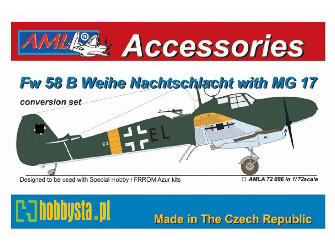 Focke-wulf Fw-58 B Nachtschlacht With Mg 17 (For Azur, Fromm And Special Hobby Kits) - zdjęcie 1