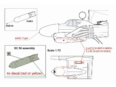 Focke-wulf Fw-58 B Nachtschlacht With Mg 17 (For Azur, Fromm And Special Hobby Kits) - zdjęcie 3