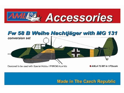 Focke-wulf Fw-58 B Nachtjäger With Mg 131 (For Azur, Fromm And Special Hobby Kits) - zdjęcie 1
