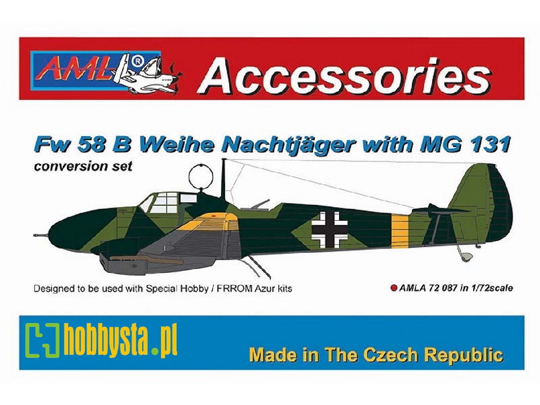 Focke-wulf Fw-58 B Nachtjäger With Mg 131 (For Azur, Fromm And Special Hobby Kits) - zdjęcie 1 Focke-wulf Fw-58 B Nachtjäger With Mg 131 (For Azur, Fromm And Special Hobby Kits) - zdjęcie 1