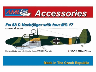 Focke-wulf Fw-58 C Nachtjäger With Four Mg 17 (For Azur, Fromm And Special Hobby Kits) - zdjęcie 1