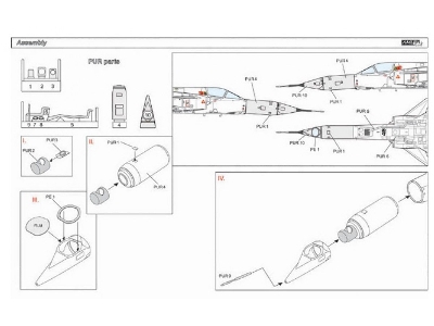 Iai Kfir Rc-2 - Tsniut Meshopar Camera Nose Conversion Set - zdjęcie 5