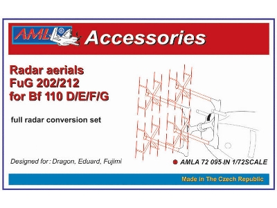 Messerschmitt Bf-110 D/E/F/G - Full Radar Aerials Conversion Fug 202/212 (For Dragon, Eduard And Fujimi Kits) - zdjęcie 1
