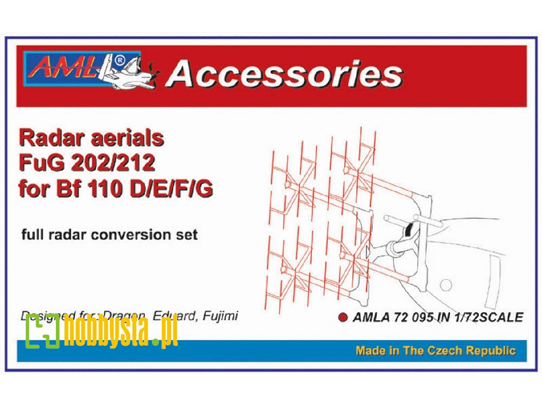 Messerschmitt Bf-110 D/E/F/G - Full Radar Aerials Conversion Fug 202/212 (For Dragon, Eduard And Fujimi Kits) - zdjęcie 1 Messerschmitt Bf-110 D/E/F/G - Full Radar Aerials Conversion Fug 202/212 (For Dragon, Eduard And Fujimi Kits) - zdjęcie 1