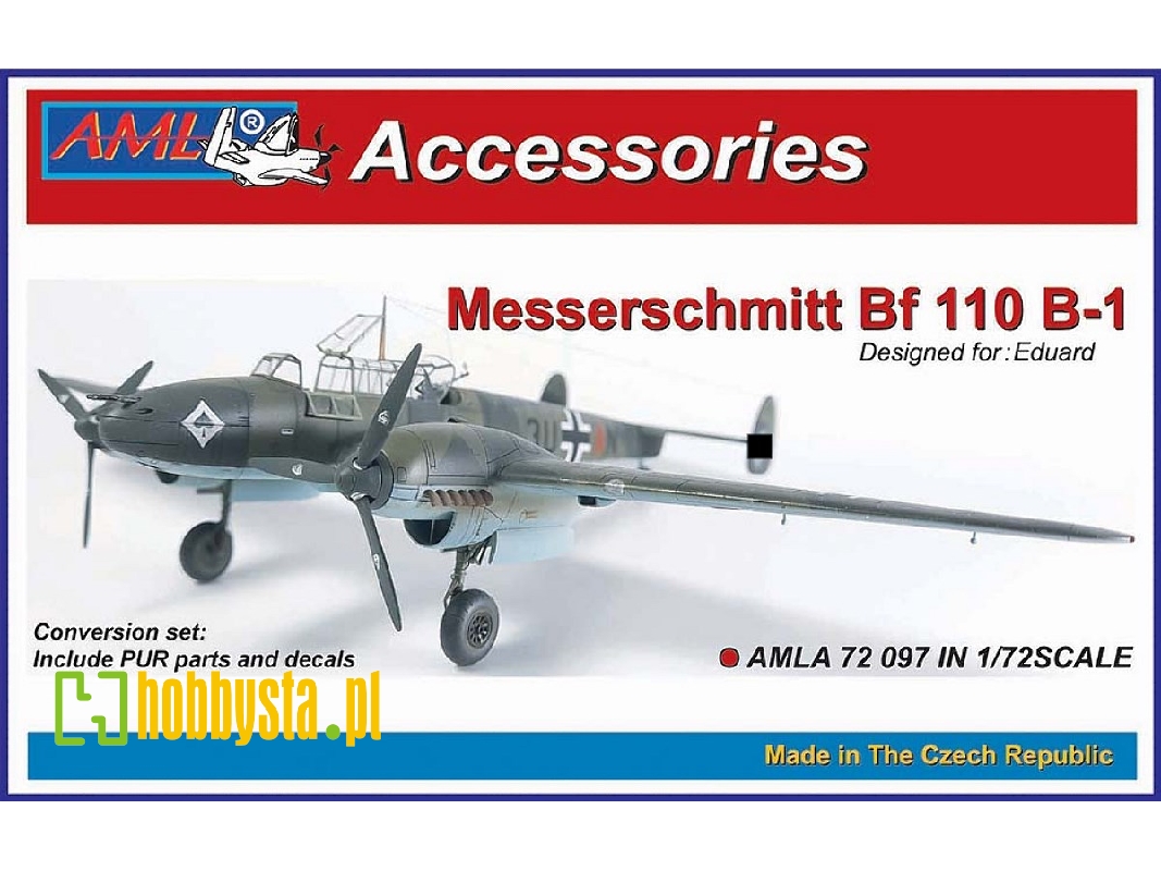 Messerschmitt Bf-110b-1 - Conversion Set (Designed To Be Used With Eduard Kits) - zdjęcie 1 Messerschmitt Bf-110b-1 - Conversion Set (Designed To Be Used With Eduard Kits) - zdjęcie 1