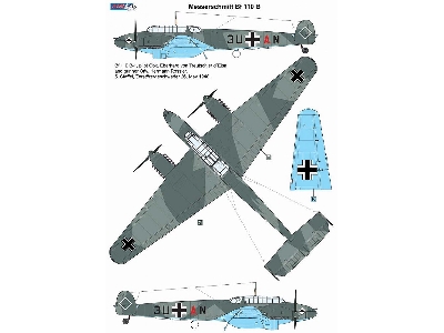 Messerschmitt Bf-110b-1 - Conversion Set (Designed To Be Used With Eduard Kits) - zdjęcie 5