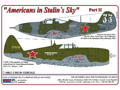 Bell P-39 Q/N And p-47 D-10 - American's In Stalin's Sky Part 2 (Designed To Be Used With Special Hobby Kits) - zdjęcie 1