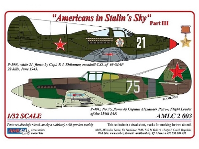 Curtiss P-40 C and Bell P-39 N - Americans In Stalins Skys Part 3 (For Special Hobby And Trumpeter Kits) - zdjęcie 1