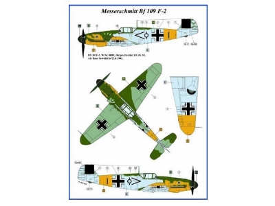 Messerschmitt Bf-109 F-2 - Decals And Masks - zdjęcie 3