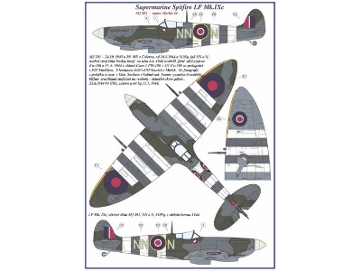 Supermarine Spitfire Mk.Ixc - 2 Decal Versions : Du-n And Nn-n - zdjęcie 2