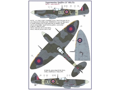 Supermarine Spitfire Mk.Ixc - 2 Decal Versions : Du-l - zdjęcie 2