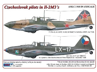 Czechoslovak Pilots In Ilyushin Il-2m3´s - 2 Decal Versions - Part 1 - zdjęcie 1