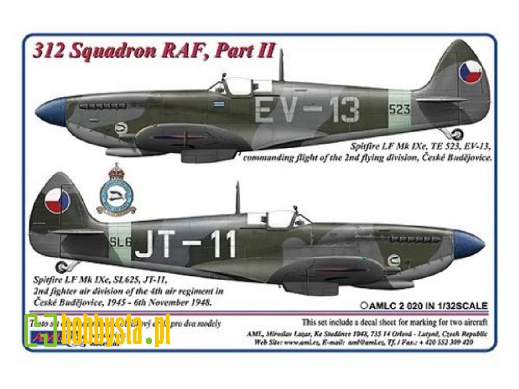 312 Squadron Raf - part Ii / 2 Decal Version For supermarine Spitfire Lf Mk.Ixe - zdjęcie 1 312 Squadron Raf - part Ii / 2 Decal Version For supermarine Spitfire Lf Mk.Ixe - zdjęcie 1