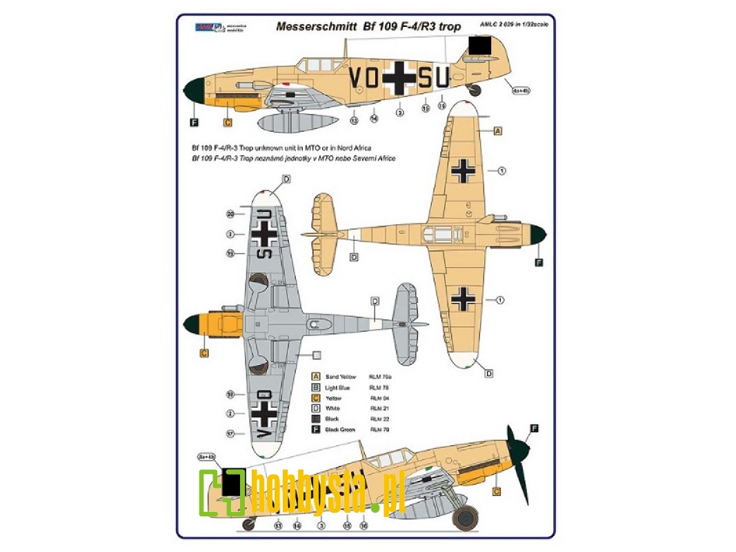 Messerschmitt Bf 109 F-4/R3 Trop - Reconnaissance Version (Aufklärer) - zdjęcie 1
