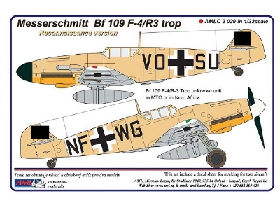 Messerschmitt Bf 109 F-4/R3 Trop - Reconnaissance Version (Aufklärer) - zdjęcie 2