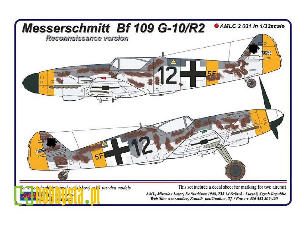 Messerschmitt Bf-109 G-10/R2 - Reconnaissance Version (Aufklärer) - zdjęcie 1 Messerschmitt Bf-109 G-10/R2 - Reconnaissance Version (Aufklärer) - zdjęcie 1