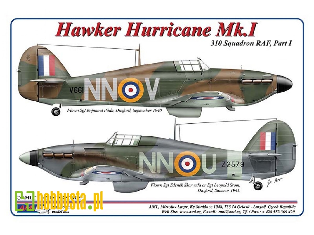 310th Squadron Raf Part I - Hawker Hurricane Mk.I - zdjęcie 1 310th Squadron Raf Part I - Hawker Hurricane Mk.I - zdjęcie 1