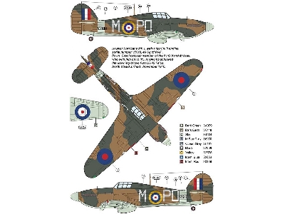Hawker Hurricane Mk.I - Czechoslovak Pilots In Battle Of Britain (National Insignia And Code Letters Masks) - zdjęcie 2