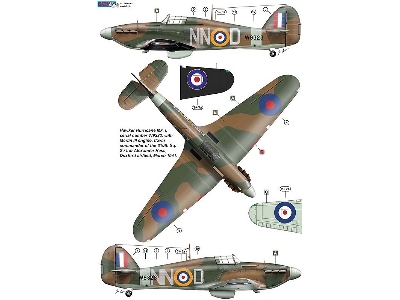 Hawker Hurricane Mk.I - Czechoslovak Pilots In Battle Of Britain (National Insignia And Code Letters Masks) - zdjęcie 3
