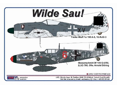 Wilde Sau! Focke-wulf Fw-190 A-5 & Messerschmitt Bf-109 G-6/R6 - zdjęcie 1