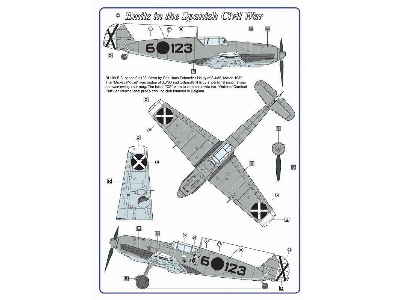 Emils In The Spanish Civil War - Decals For Messerschmitt Bf-109 E-3 - zdjęcie 4