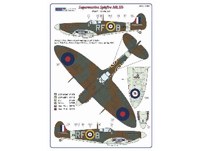 303 Squadron Raf (Polish) - Supermarine Spitfire Mk.Iib Flown By Czech Pilot Sgt.J.Balejka Decals (Digital Prints) - zdjęcie 4