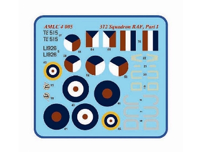 312 Squadron Raf part I - 2 Decal Version: hurricane Mk.I And spitfire Lf Mk.Ixe - zdjęcie 2
