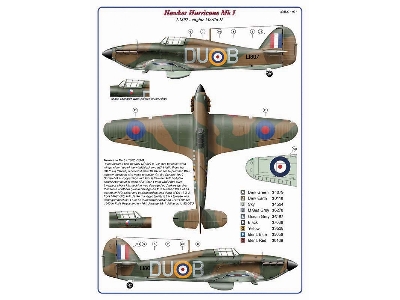 312 Squadron Raf Part Iii - 2 Decal Version: hawker Hurricane Mk.I And supermarine Spitfire Lf Mk.Ixe - zdjęcie 4