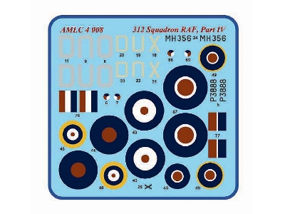 312 Squadron Raf Part Iv - 2 Decal Version:Â hurricane Mk.I AndÂ spitfire F Mk.Ixc - zdjÄ™cie 2