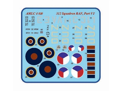 312 Squadron Raf Part Vi - 3 Decal Version: Spitfire Lf Lr Mk.Vc And mk.Ixe - zdjęcie 2