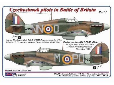 Czechoslovak Pilots In Battle Of Britain (2 Schemes) - zdjęcie 1