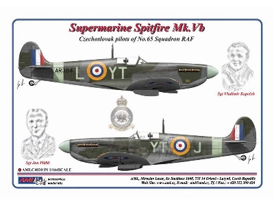 Czechoslovak Pilots Of No.65 Squadron Raf - Supermarine Spitfire Mk.Vb - zdjęcie 1
