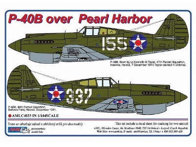 Curtiss P-40 B Over Pearl Harbor (2 Schemes) - zdjęcie 1