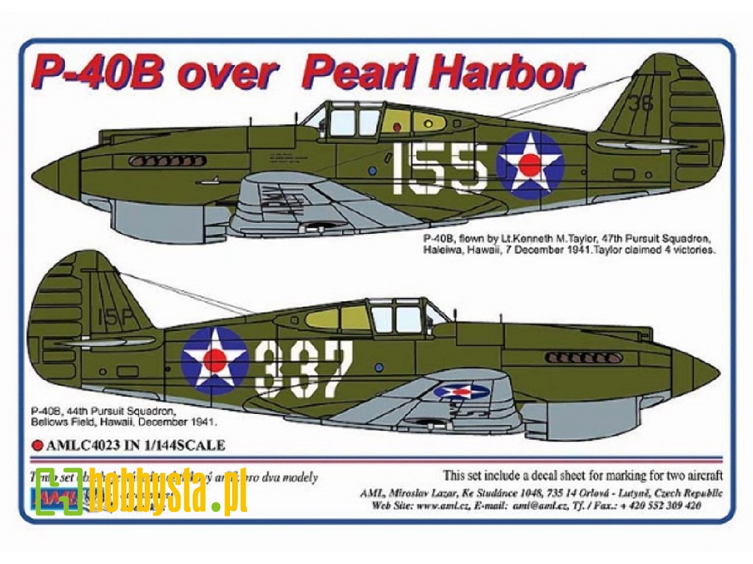 Curtiss P-40 B Over Pearl Harbor (2 Schemes) - zdjęcie 1