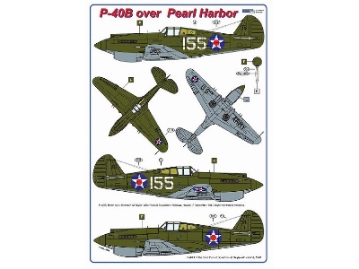 Curtiss P-40 B Over Pearl Harbor (2 Schemes) - zdjęcie 2