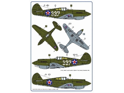 Curtiss P-40 B Over Pearl Harbor (2 Schemes) - zdjęcie 3