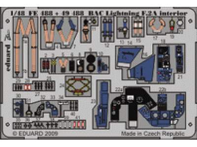  BAC Lightning F.2A interior S. A. 1/48 - Airfix - blaszki - zdjęcie 1