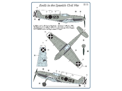 Emils In The Spanish Civil War - Masks And Decals For Bf-109 E-3 - zdjęcie 3