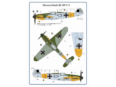 Messerschmitt Bf-109 F-2 Decals - zdjęcie 3